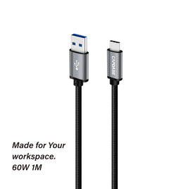 CAPDASE CA5G336 快充數據線 Metallic USB-C to USB-A 1m/2m