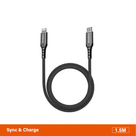 Capdase Metallic LCF2 MFi Lightning to USB-C 線 (1.5m) HCCB-M11G1