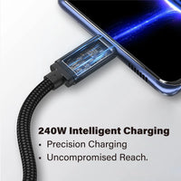 CAPDASE 卡登仕 Metallic-KR-CC240 HC00-62G1 USB-C 對 USB-C 快充數據線 (3米)
