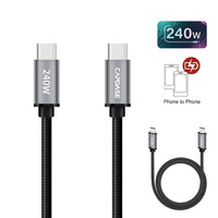 CAPDASE 卡登仕 Metallic-KR-CC240 HC00-62G1 USB-C 對 USB-C 快充數據線 (3米)