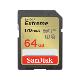 SanDisk Extreme V30 U3 C10 UHS-I SDXC 記憶卡 64GB 170MB/s