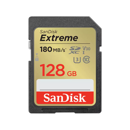 SanDisk Extreme V30 U3 C10 UHS-I SDXC 記憶卡 128GB (R:180MB/s)(W:90MB/s)