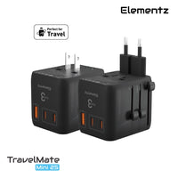 Elementz TravelMate Mini 25W Travel Adapter (PT-M25)
