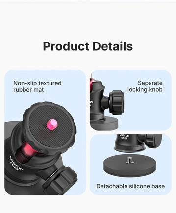Ulanzi Magnetic Camera Mount for GoPro 運動相機 磁吸云臺支架 吸盤固定底座 C029 - Ulanzi photography accessories