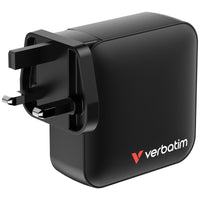 Verbatim Mini GaN 165W 4Port Fixed Plug 充電器 (MGaN165-4) 32057