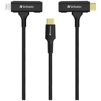 Verbatim USB-C & Lightning 2-in-1 Cable 2合1充電傳輸線 120cm 66974
