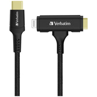 Verbatim USB-C & Lightning 2-in-1 Cable 2合1充電傳輸線 120cm 66974
