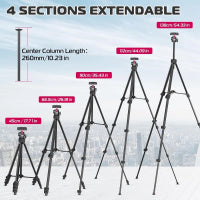 Ulanzi TT51 Aluminium Alloy Portable Tripod 鋁合金手機兩用四節攝影三腳架 T089GBB1