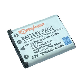 PowerSmart Battery 代用鋰電池 Olympus Li-40B 42B / FUJI NP-45 / Leica BP-DC17 1250mAh 3.7V
