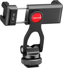 Ulanzi ST-10 Metal Phone Tripod Mount 雙冷靴多功能拓展橫竪拍迷你便攜金屬手機夾 2031