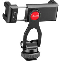 Ulanzi ST-10 Metal Phone Tripod Mount 雙冷靴多功能拓展橫竪拍迷你便攜金屬手機夾 2031