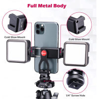 Ulanzi ST-10 Metal Phone Tripod Mount 雙冷靴多功能拓展橫竪拍迷你便攜金屬手機夾 2031
