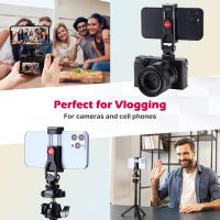 Ulanzi ST-10 Metal Phone Tripod Mount 雙冷靴多功能拓展橫竪拍迷你便攜金屬手機夾 2031
