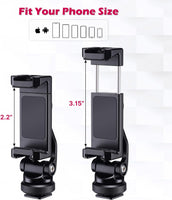 Ulanzi ST-10 Metal Phone Tripod Mount 雙冷靴多功能拓展橫竪拍迷你便攜金屬手機夾 2031