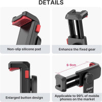 Ulanzi Multi-Function Cold Shoe Phone Holder 可調節雙冷靴熱靴拓展 手機夾 ST-06S 2575