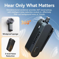 Ulanzi A100 Wireless Lavalier Microphone Type-C接口 一對二無線領夾麥克風 A014a