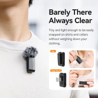 Ulanzi A100 Wireless Lavalier Microphone Type-C接口 一對二無線領夾麥克風 A014a