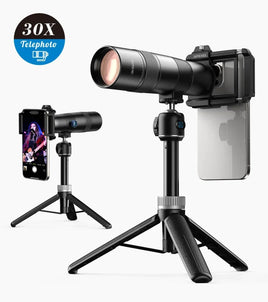 Apexel 30X Telephoto Smartphone Lens Kit 高倍率 30 倍高清遠攝鏡頭 APL-30XJJ028