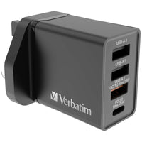 Verbatim 4 Port 30W PD & QC 3.0 USB Charger 充電器 66892 / 66897