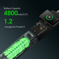 Ulanzi C056 PK-12 Mini Quadpod Battery Handle For Osmo Pocket 3 小短腿續航手把 4800mAh