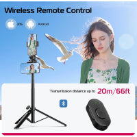 Ulanzi MT-70 Extendable Vlog Tripod 可拆式藍牙遙控 伸縮三腳架自拍桿 T027GBB1