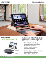 Capdase 智能休眠鍵盤及觸控板保護套組合For iPad 11 (M3 / M2-2025 / 2024)  KB-Folio NX19