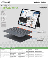 Capdase 智能休眠鍵盤及觸控板保護套組合For iPad 11 (M3 / M2-2025 / 2024)  KB-Folio NX19