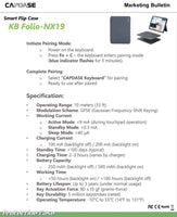 Capdase 智能休眠鍵盤及觸控板保護套組合For iPad 11 (M3 / M2-2025 / 2024)  KB-Folio NX19