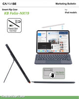 Capdase 智能休眠鍵盤及觸控板保護套組合For iPad 11 (M3 / M2-2025 / 2024)  KB-Folio NX19