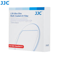 JJC F-V1 L39 超薄多層鍍膜 Ultra Slim Multi-Coated UV Filter  UV 濾鏡 For Canon PowerShot V1