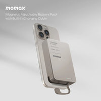 Momax 35W 1-Power F.Pass⁺ 20000mAh 磁吸帶線流動電源 IP159 (黑色/鈦色) CCC *3C認證*