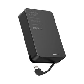 Momax 35W 1-Power F.Pass⁺ 20000mAh 磁吸帶線流動電源 IP159 (黑色/鈦色) CCC *3C認證*