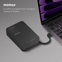 Momax 35W 1-Power F.Pass⁺ 20000mAh 磁吸帶線流動電源 IP159 (黑色/鈦色) CCC *3C認證*