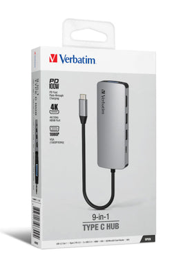 Verbatim 9 in 1 Type-C Hub 擴展器 66899