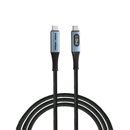 Verbatim 同步充電線 240W USB-C 轉 USB-C 附 LED 顯示器 (SCC4-CCD240) 31849