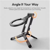 Ulanzi Foldable Magnetic Phone Tripod 磁吸手機支架 MA60 紫色/黑色