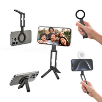 Ulanzi Foldable Magnetic Phone Tripod 磁吸手機支架 MA60 紫色/黑色