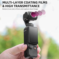 Sunnylife MIX/4 MIX/4ND-PL/CPL 濾鏡套裝Lens Filter Combo for DJI OSMO POCKET3 3