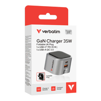 Verbatim 35W GaN 折疊式充電器 (英規插頭) 32350