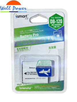 iSmartdigi Ricoh GR4 DB-120 代用相機電池/加購iSmartdigi Ricoh DB-120 Type-c 雙位充電座(原價$158)
