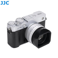 JJC LH-JXF23F28 鏡頭遮光罩 Fujifilm XF 23mm/27mm F2.8 R WR Lens/XF 27mm F2.8 Lens   SILVER/BLACK 銀色/黑色