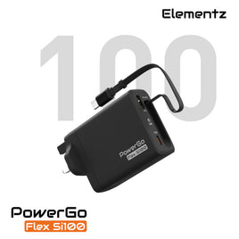 Elementz 100W PowerGo Flex Si100 氮化鎵GaN 迷你充電器 PD-FS100