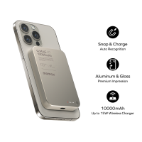 Momax Q.Mag X1 10000mAh 超薄磁吸流動電源 - 第二代 IP117A 橙色/黑色/鈦色 CCC *3C認證*