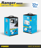 CAPDASE 33W QC3.0 & PPS 30W 2 USB GaN 英規充電器 2U33S AD00-R1602-UK