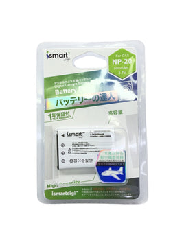 ismartdigi Casio NP-20 代用相機電池