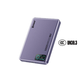 XPower MagDigita² 第2代鋁合金彩屏顯示 10000mAh PD3.0+QI2 磁吸移動電源 (紫色/粉色) XP-MDT-PP/XP-MDT-PK *3C認證*
