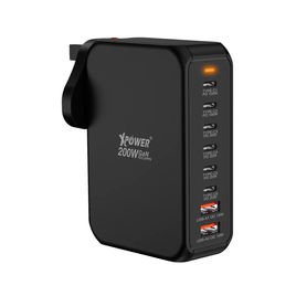 XPower PA240 200W 8輸出 200W PD3.0 GaN 充電器 XP-PA240-BK