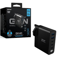 XPower GW140 140W PD Gan 5輸出 智能充電器 GaN-016-BK