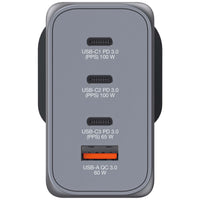 Verbatim 4 埠 200W GaN 壁式充電器 (GNC-200U) 32210