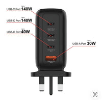 Verbatim Mini GaN Charger 140W with Display 插牆式充電器 30248